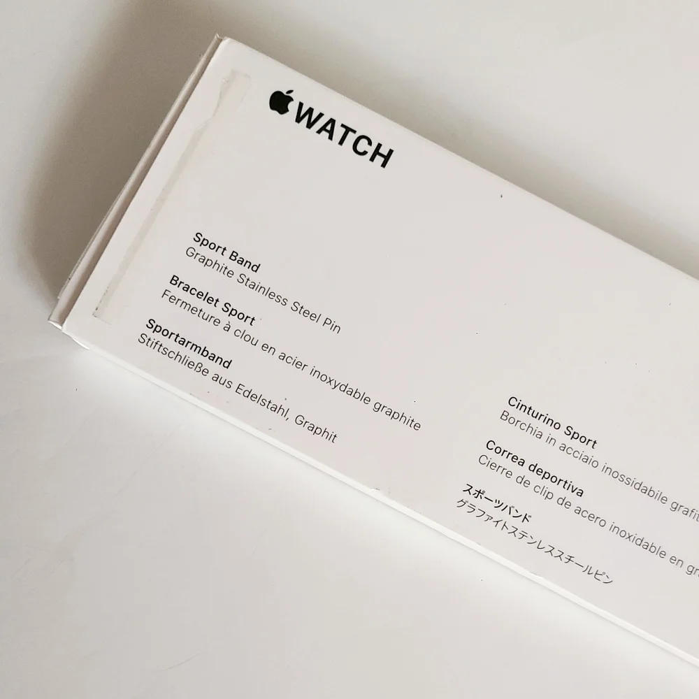 Apple Watch 45mm Graphite Band stainless steel pin